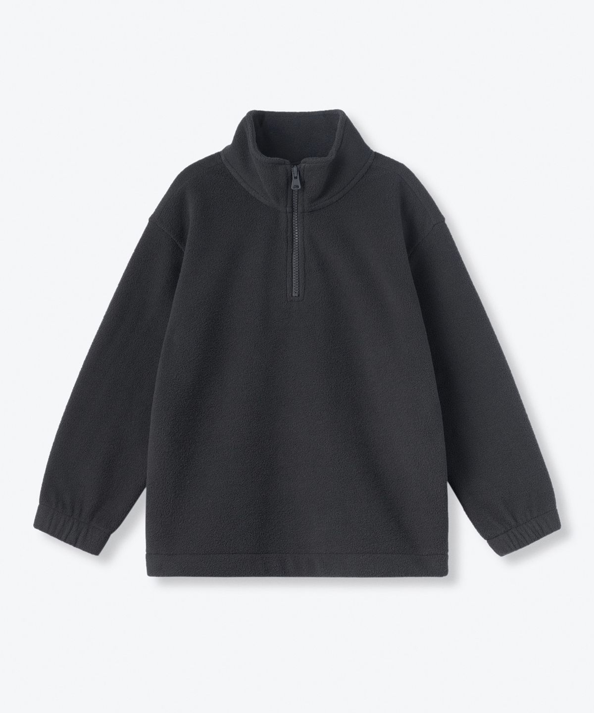 무신사 스탠다드 키즈(MUSINSA STANDARD KIDS) 오버사이즈 폴라 플리스 하프 집업 [다크 그레이]