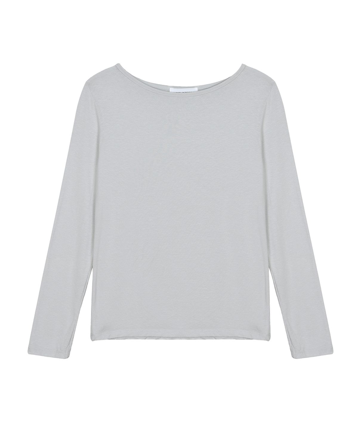 닉앤니콜(NICK&NICOLE) [ESSENTIAL] ESSENTIAL BOAT NECK TOP_LIGHT GRAY