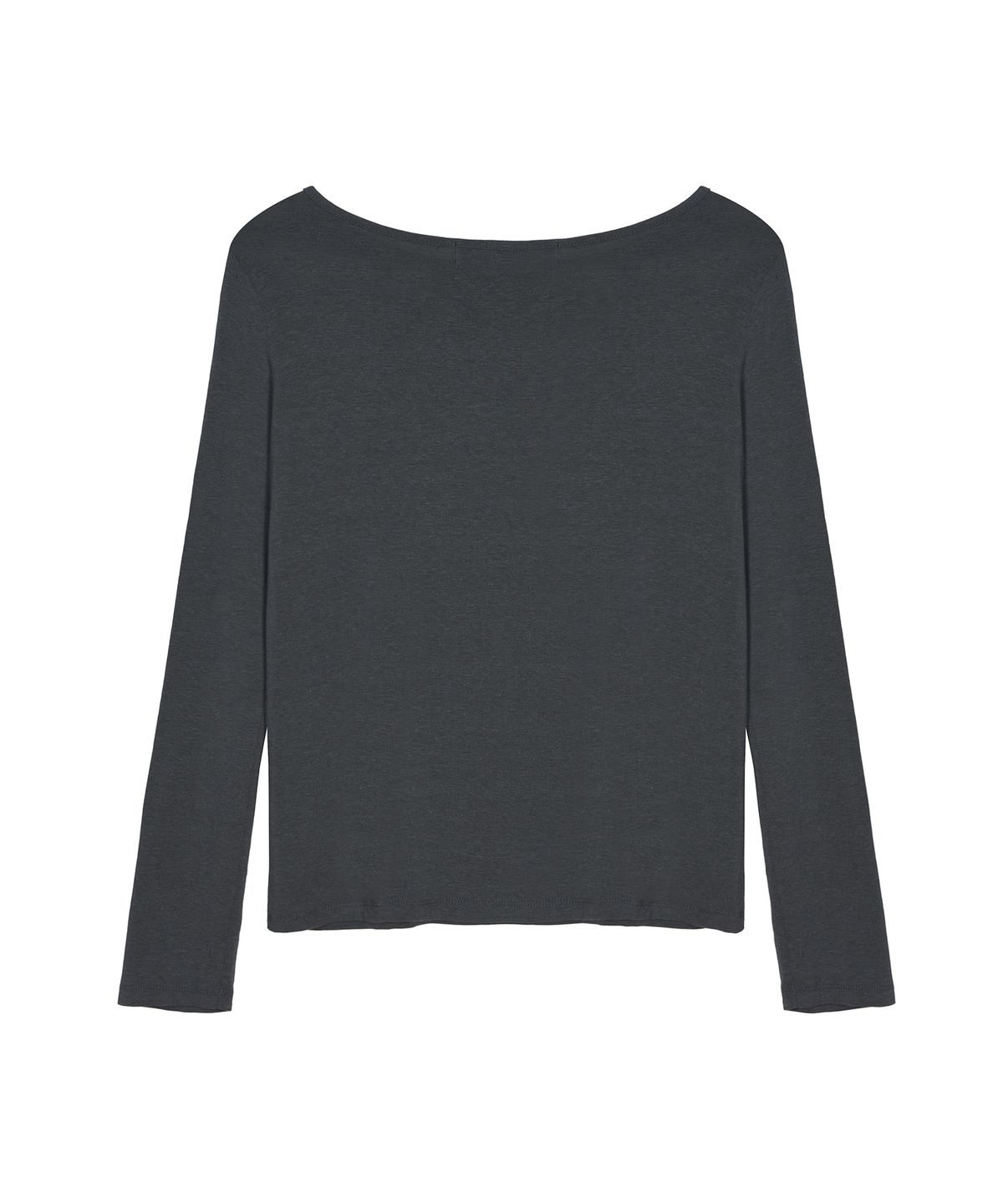 닉앤니콜(NICK&NICOLE) [ESSENTIAL] ESSENTIAL BOAT NECK TOP_CHARCOAL