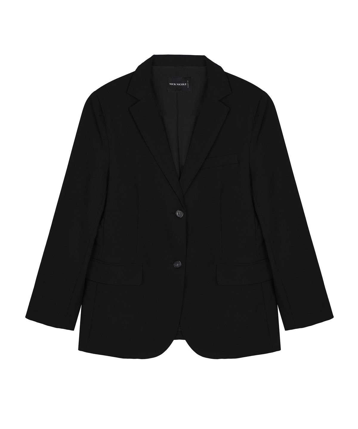 닉앤니콜(NICK&NICOLE) MINIMAL OVER BASIC JACKET_BLACK