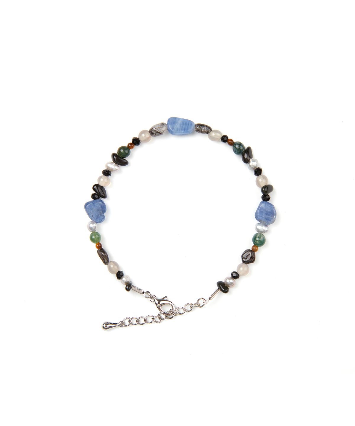 드로우핏(DRAW FIT) 카이언 러프 스톤 팔찌 [BLUE GREEN]