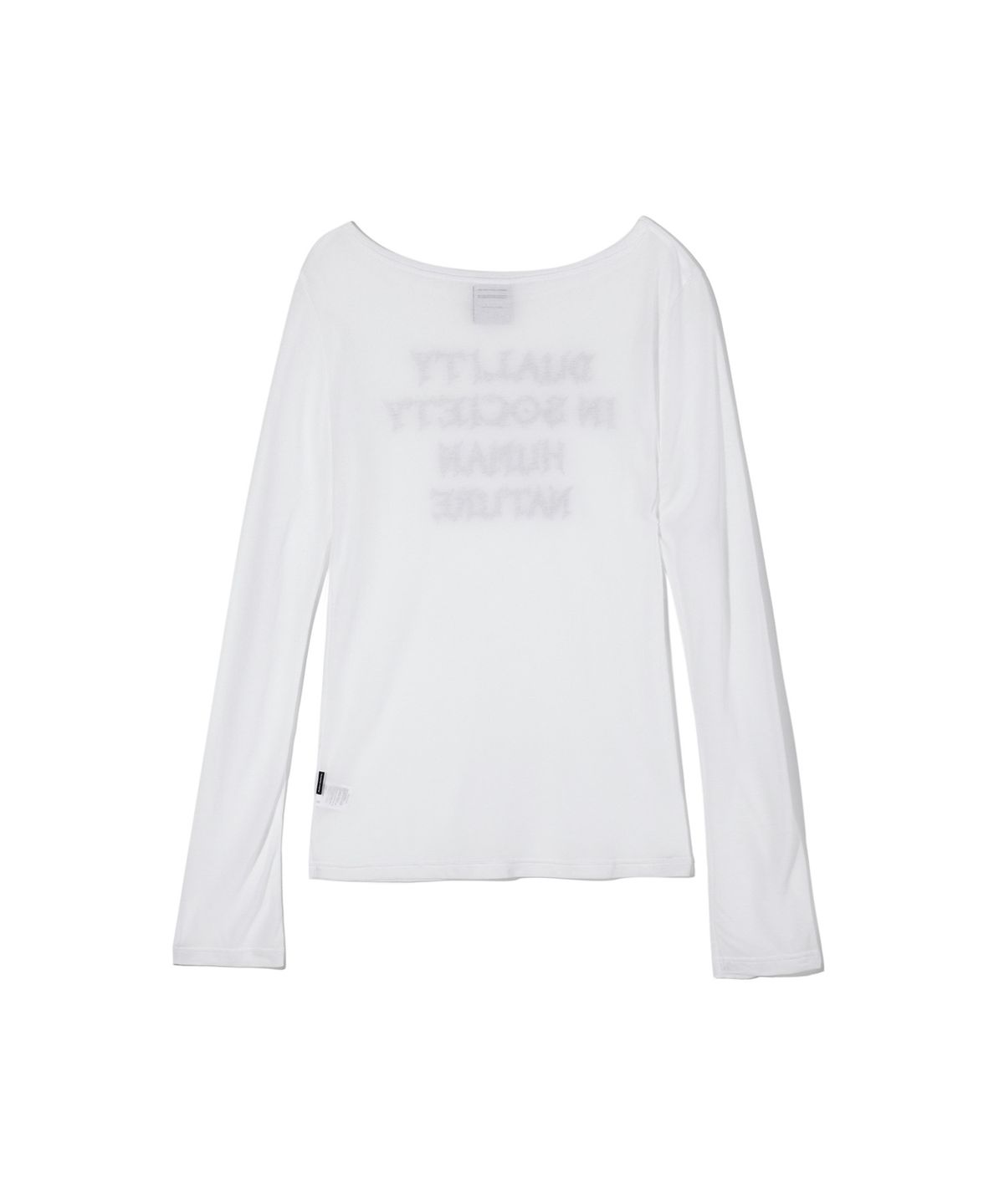 가터갤러리(GOTTER GALLERY) HUMAN NATURE SHEER MESH TOP_WH