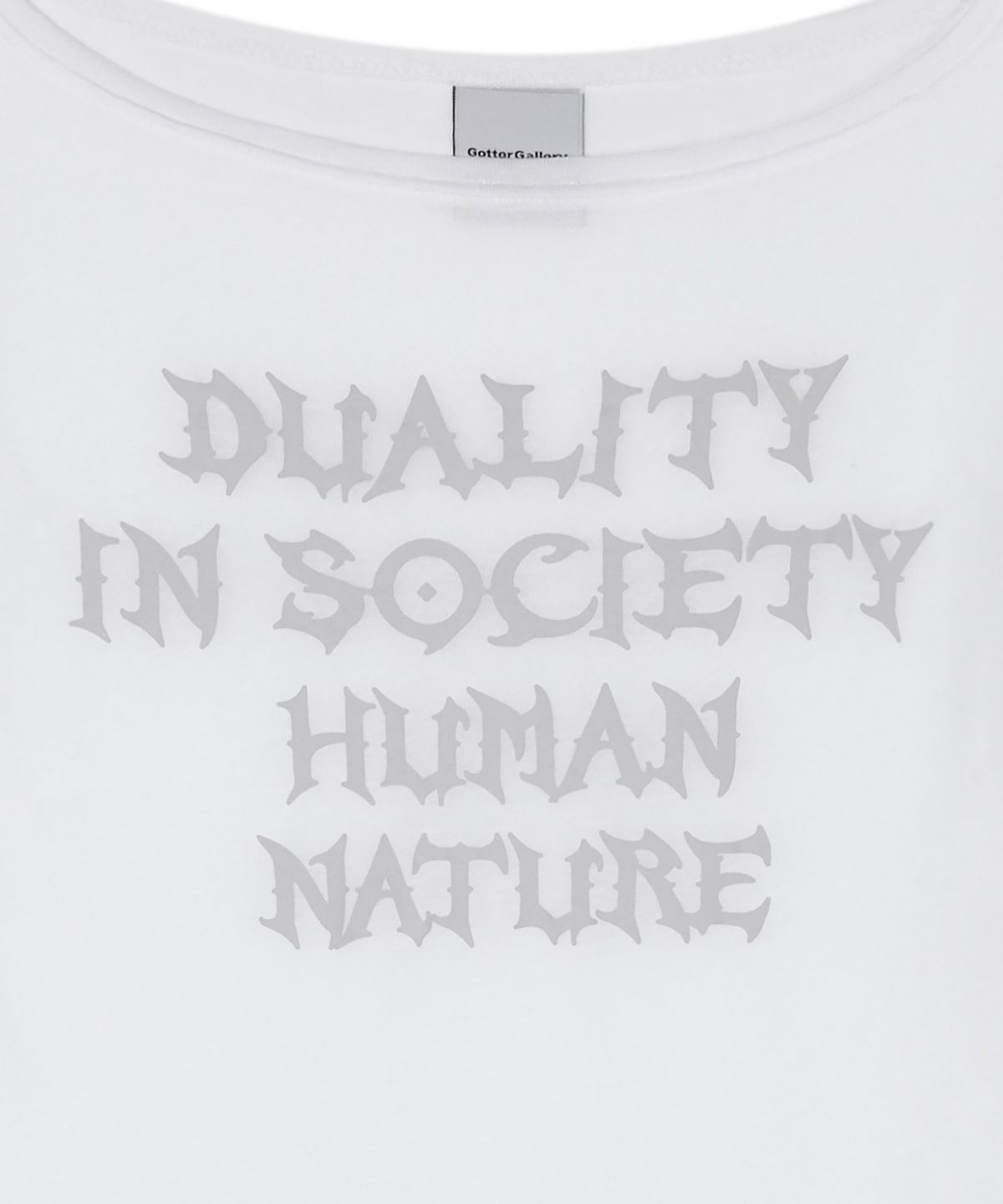 가터갤러리(GOTTER GALLERY) HUMAN NATURE SHEER MESH TOP_WH