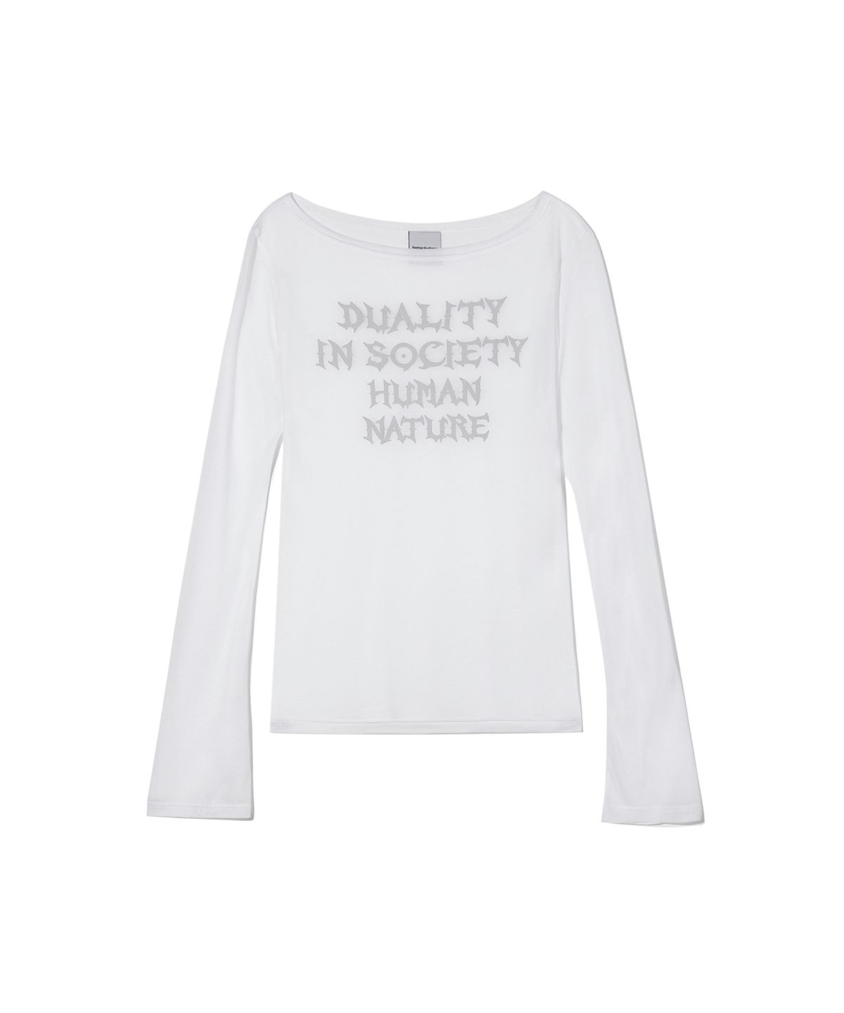 가터갤러리(GOTTER GALLERY) HUMAN NATURE SHEER MESH TOP_WH