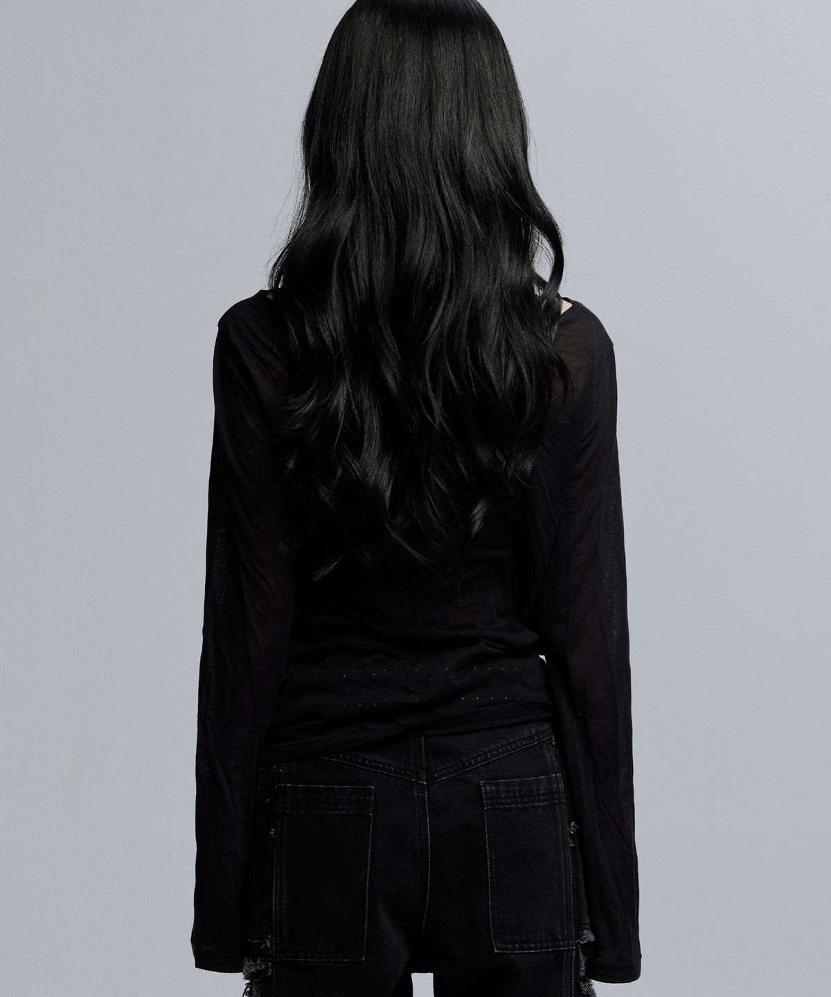 가터갤러리(GOTTER GALLERY) HUMAN NATURE SHEER MESH TOP_BK
