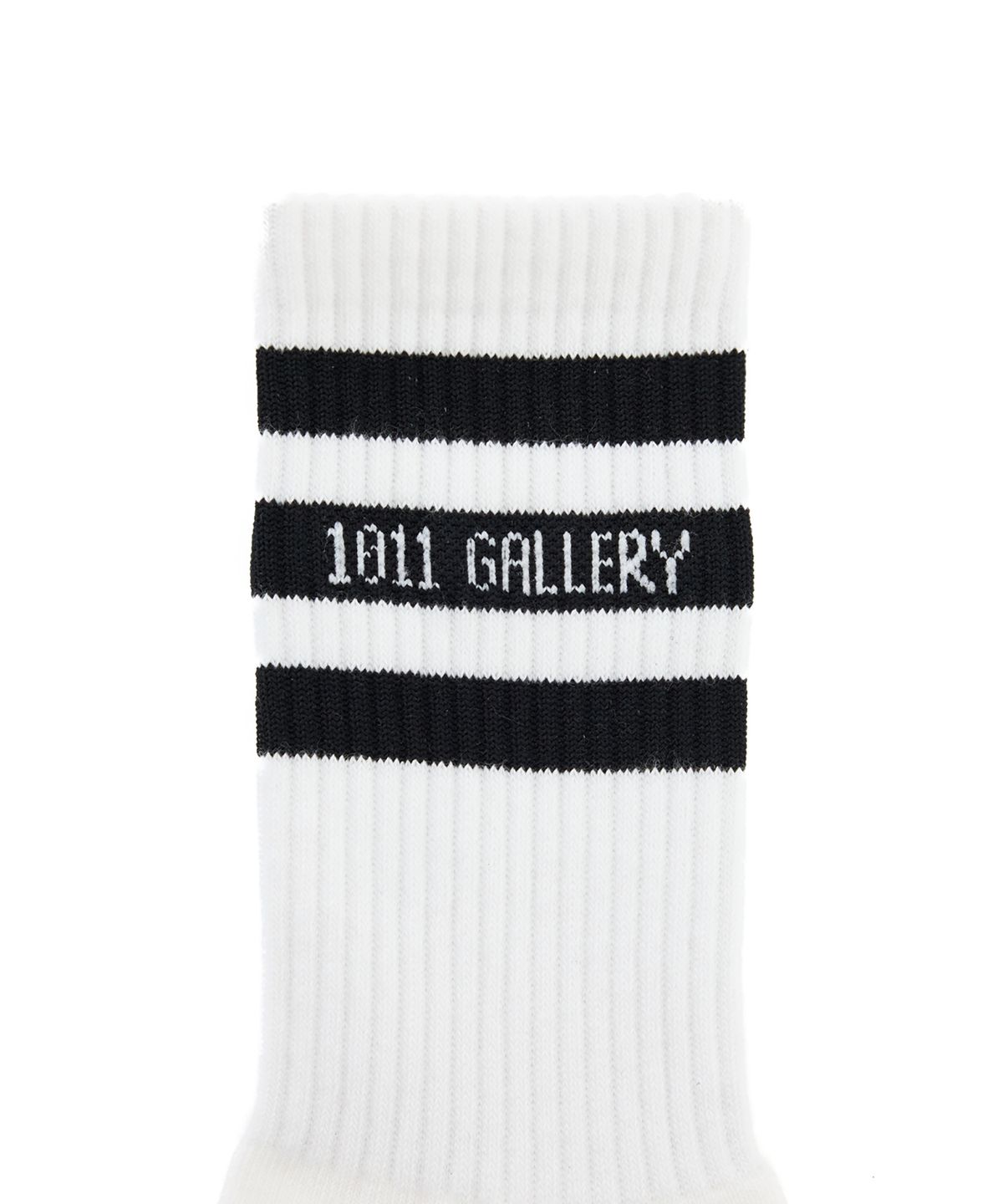 1011갤러리(1011 GALLERY) 1011 Gallery Stripe Socks-Black