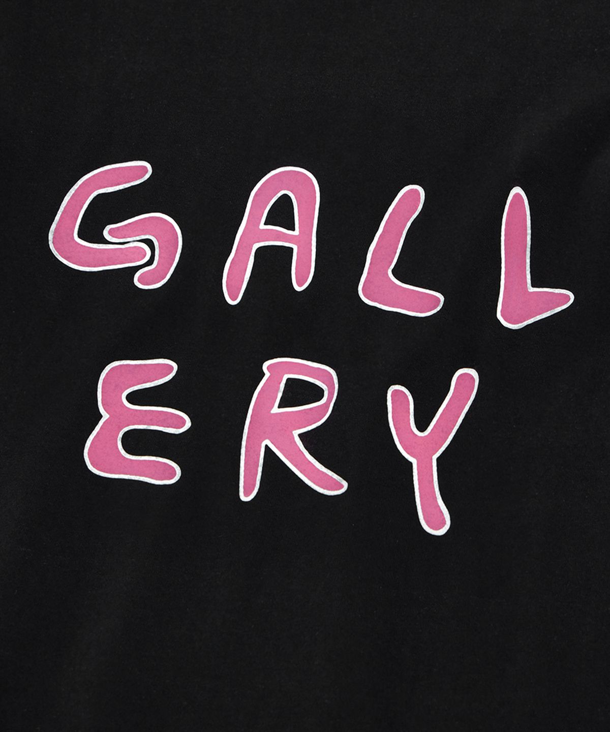 1011갤러리(1011 GALLERY) Gallery Stroke Logo T-Shirt-Black
