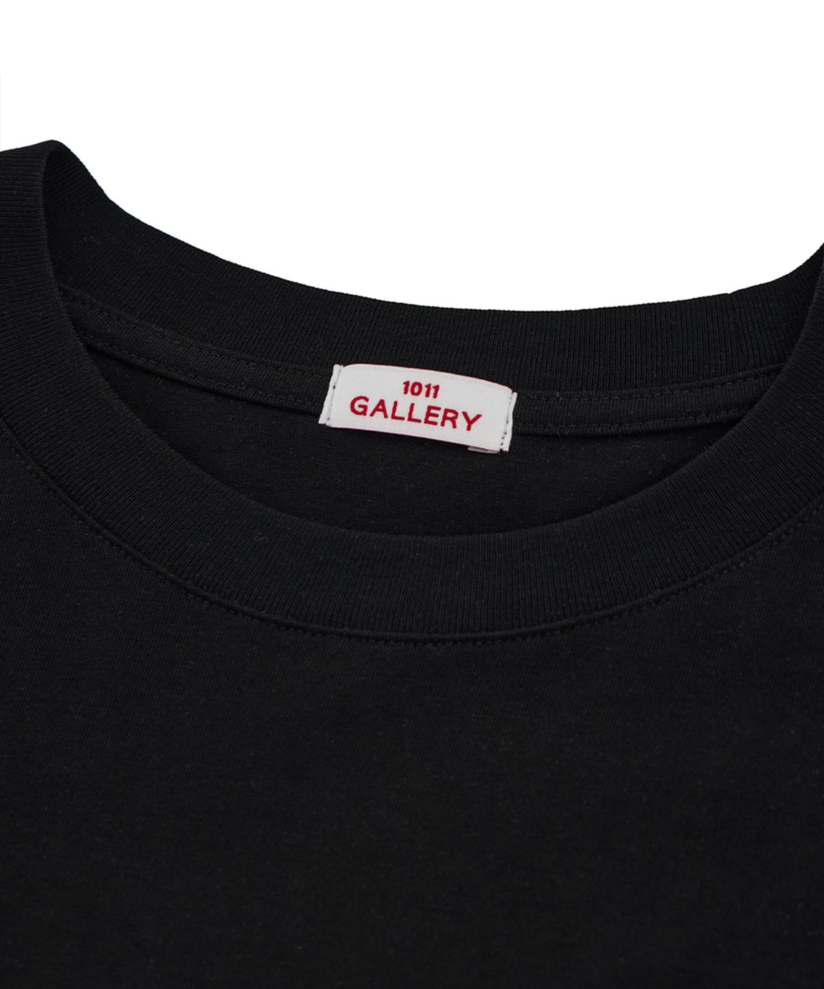 1011갤러리(1011 GALLERY) Gallery Stroke Logo T-Shirt-Black