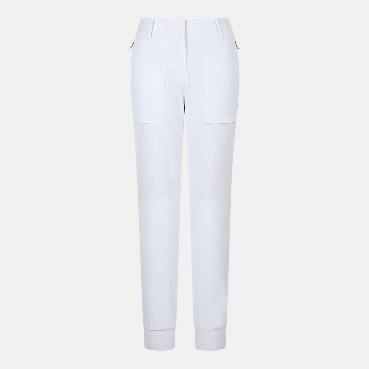 테일러메이드 어패럴(TAYLORMADE APPAREL) 여성 허리 로고 조거핏 팬츠 T8031PN6381-100