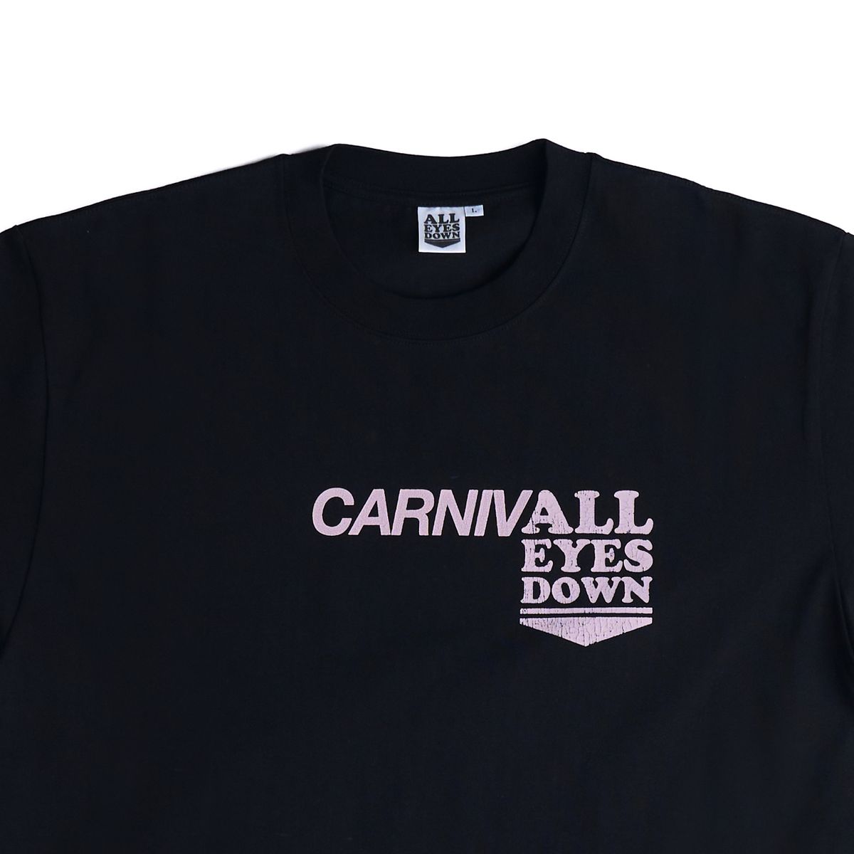 올아이즈다운(ALL EYES DOWN) AED x CARNIVAL T-SHIRT (BLACK)