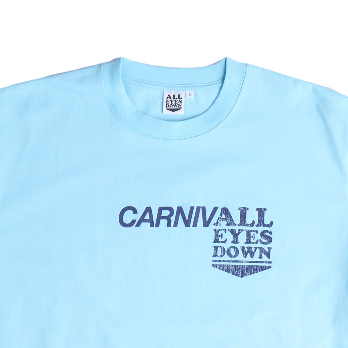 올아이즈다운(ALL EYES DOWN) AED x CARNIVAL T-SHIRT (SKY BLUE)