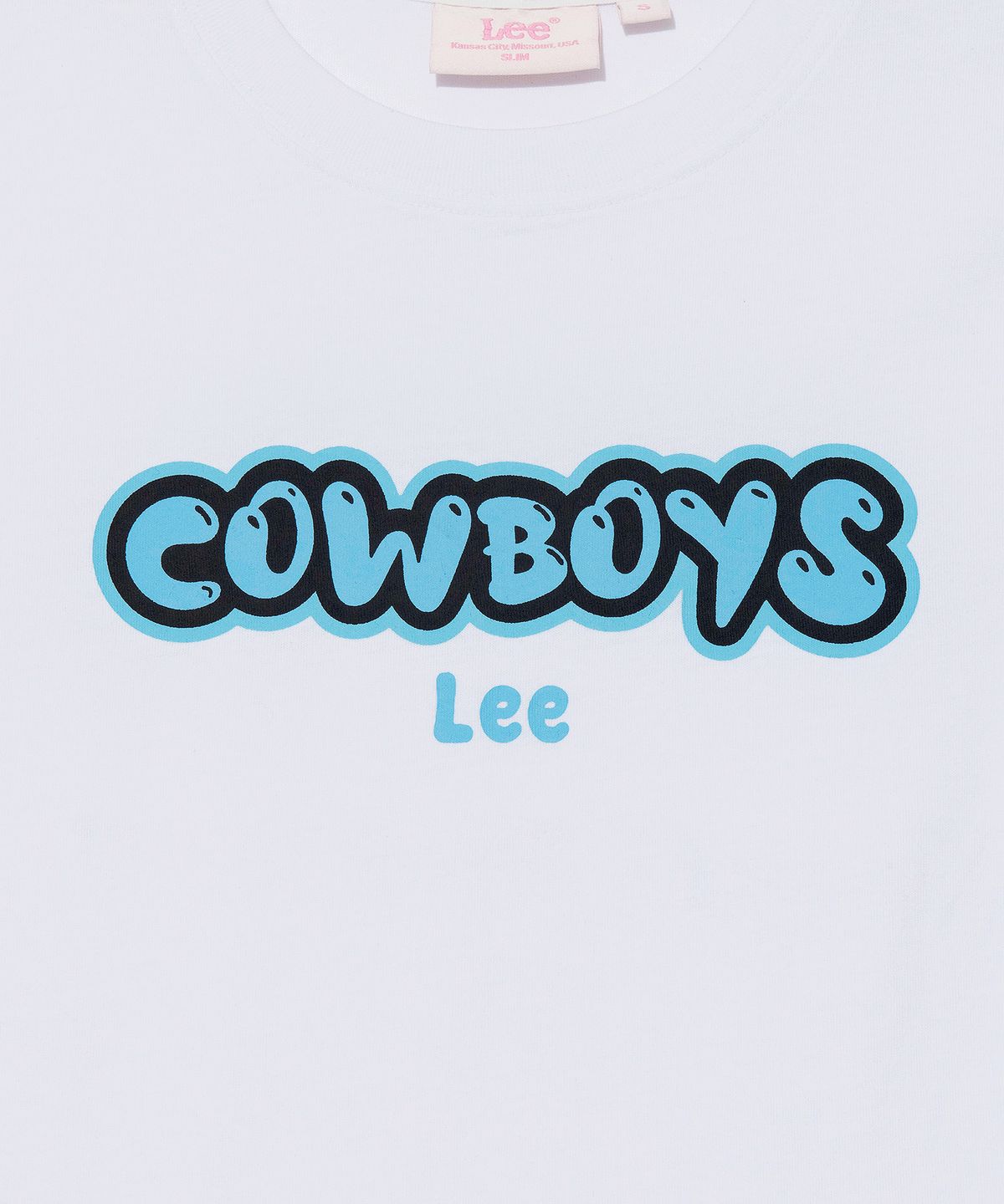 리(LEE) 우먼 카우보이 그래픽 슬림핏 티셔츠 화이트