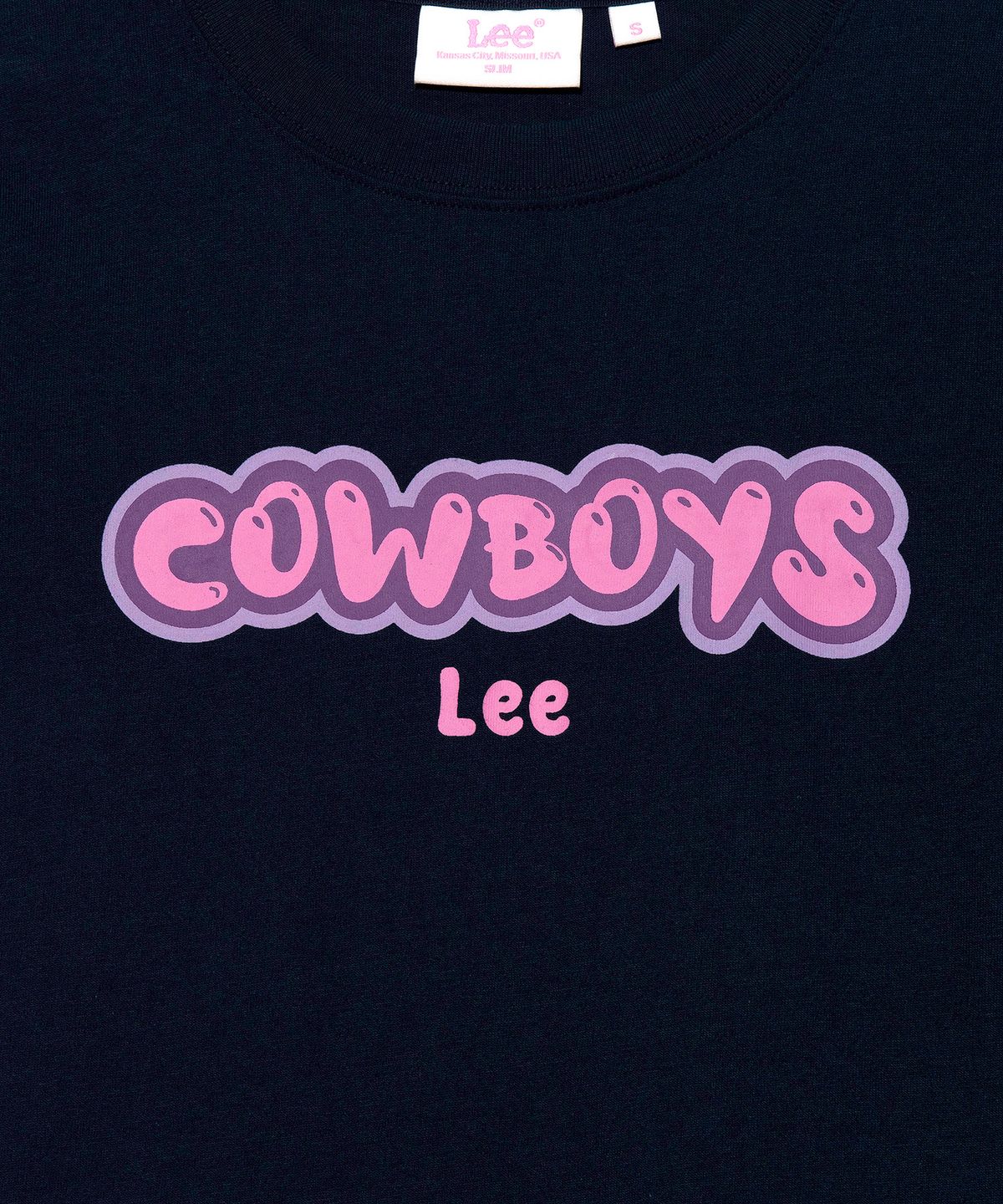 리(LEE) 우먼 카우보이 그래픽 슬림핏 티셔츠 네이비