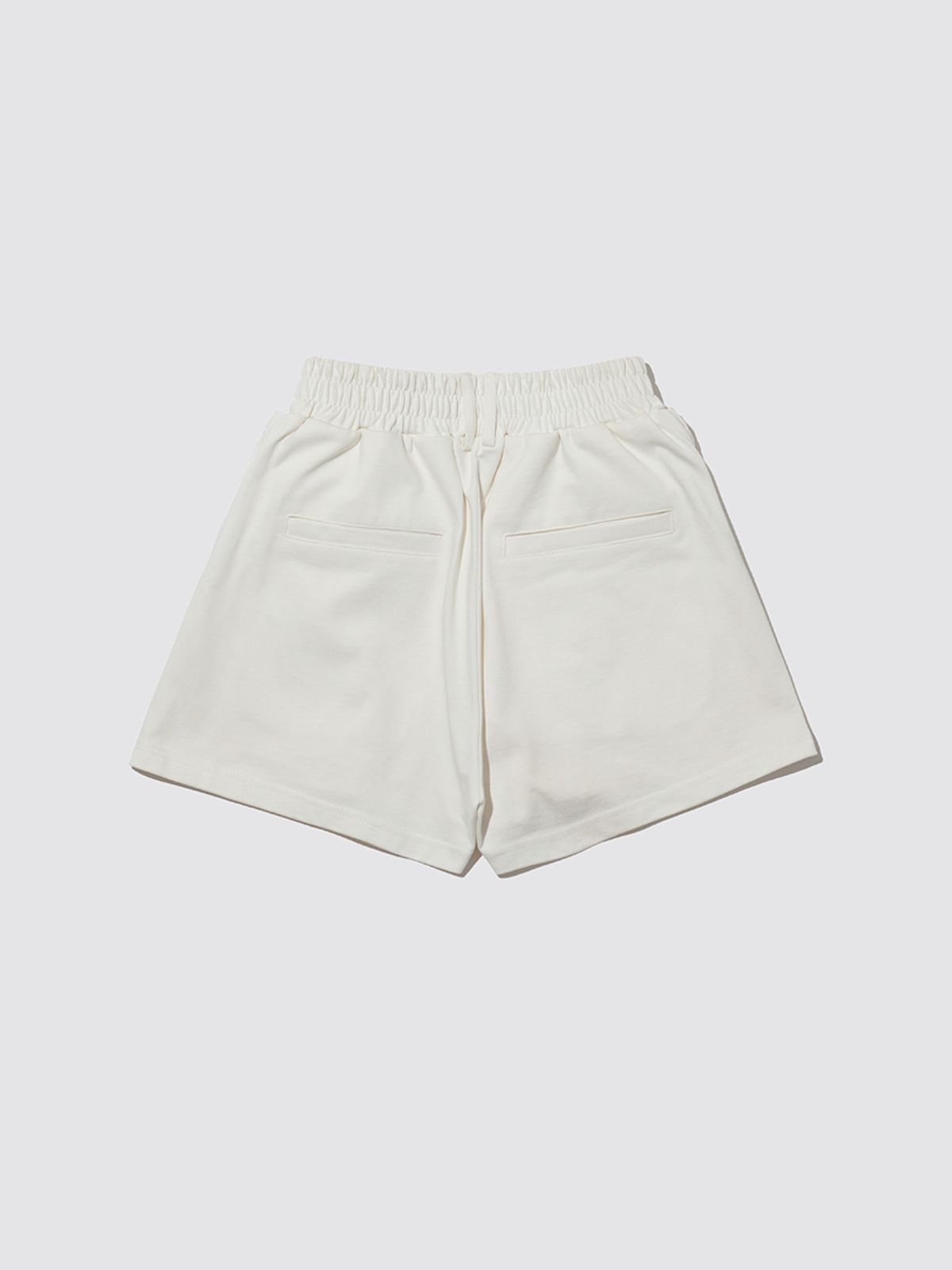 민더리(MEENDERI) OUT POCKET RIBBON SHORTS - OFF WHITE