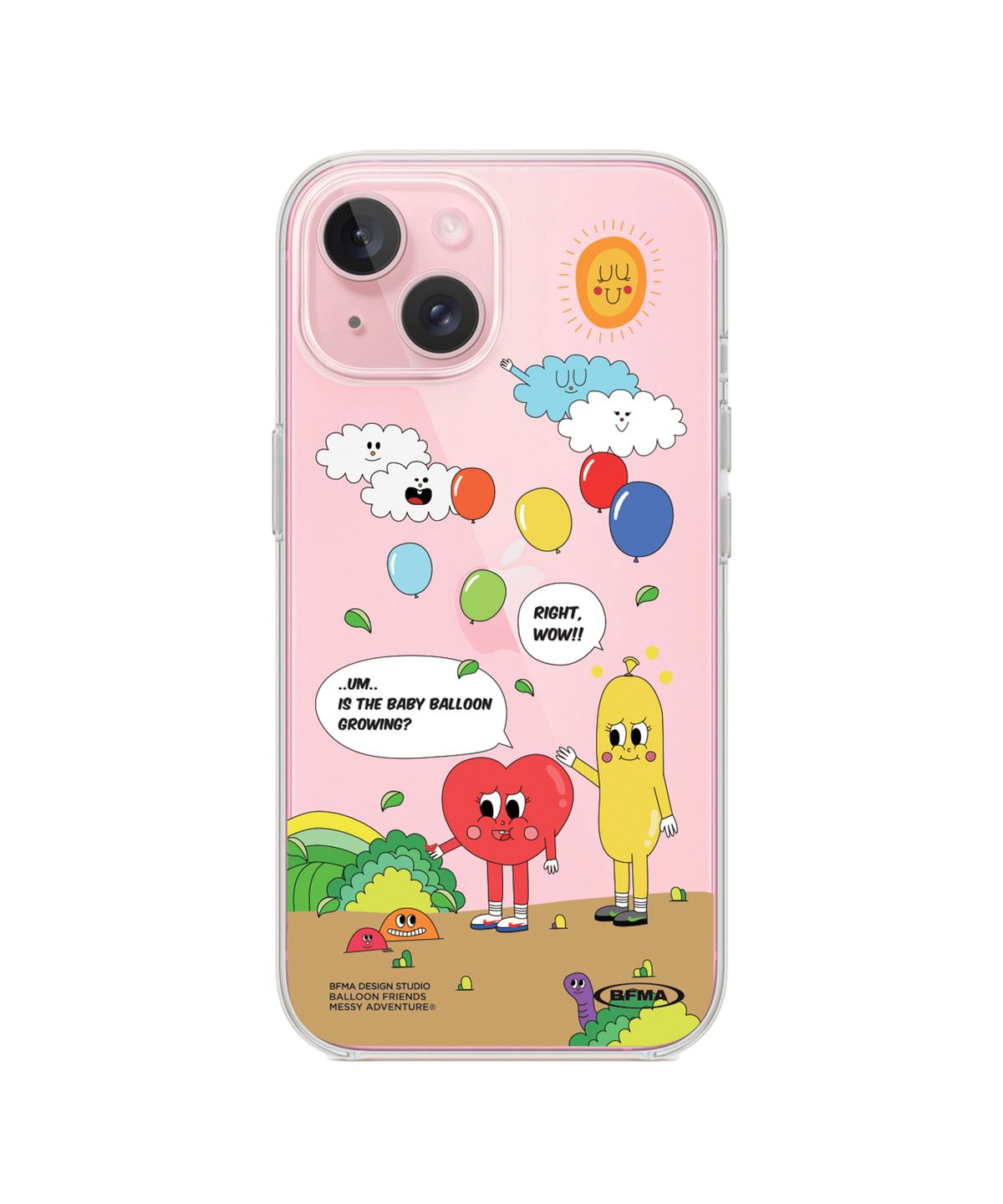 벌룬프렌즈(BALLOON FRIENDS) 젤하드 폰케이스 - 풍선이 자라고 있어