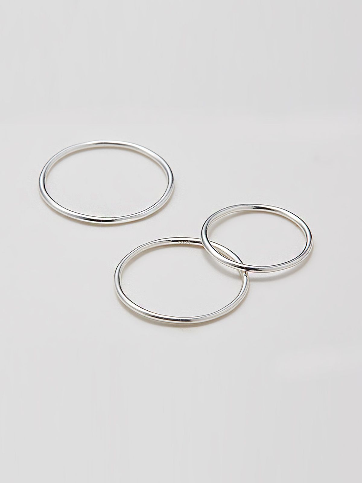 헤이(HEI) [sv925] slim layered ring