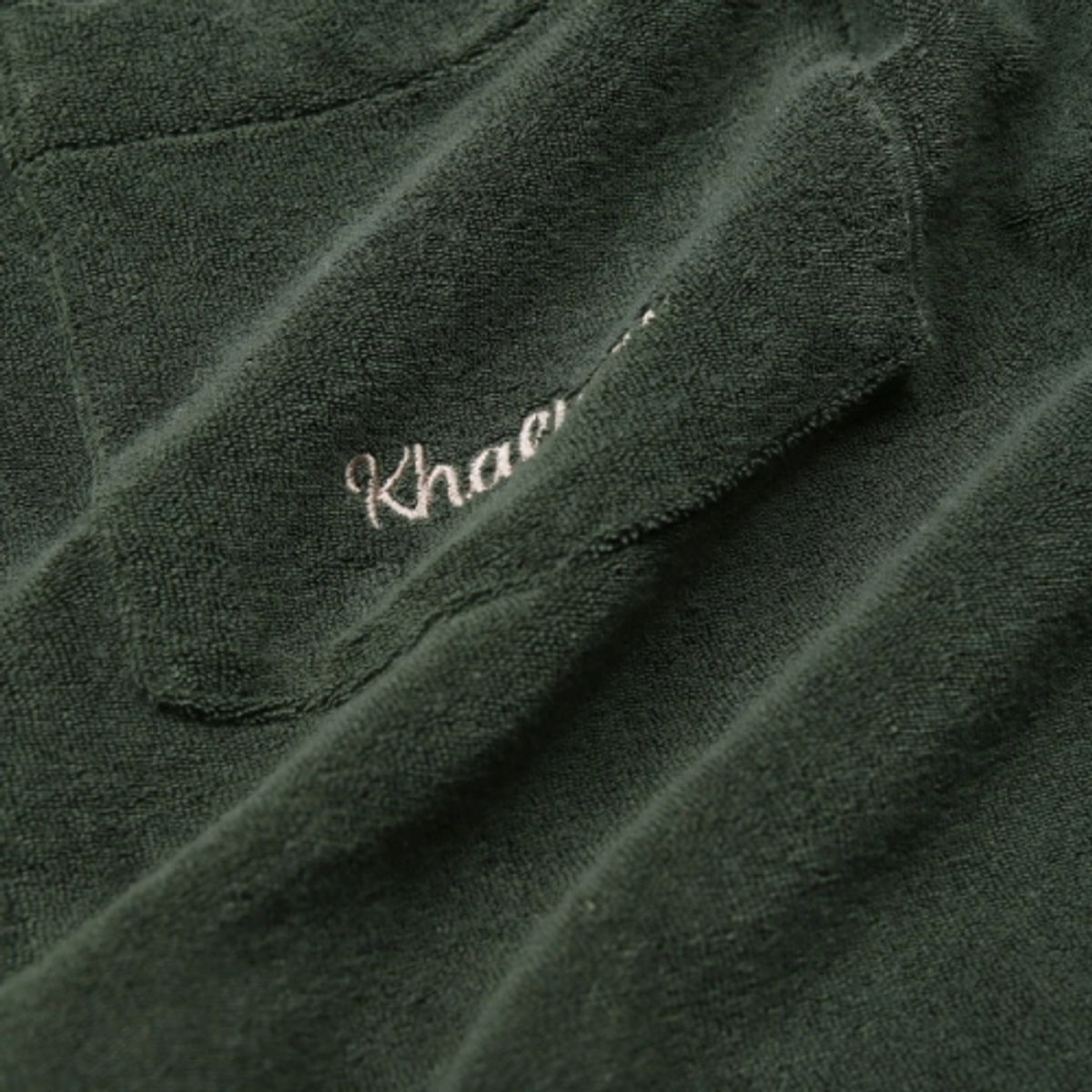 깔롱 골프(KHALHON) 테리 숏 슬리브 셔츠 (다크그린)