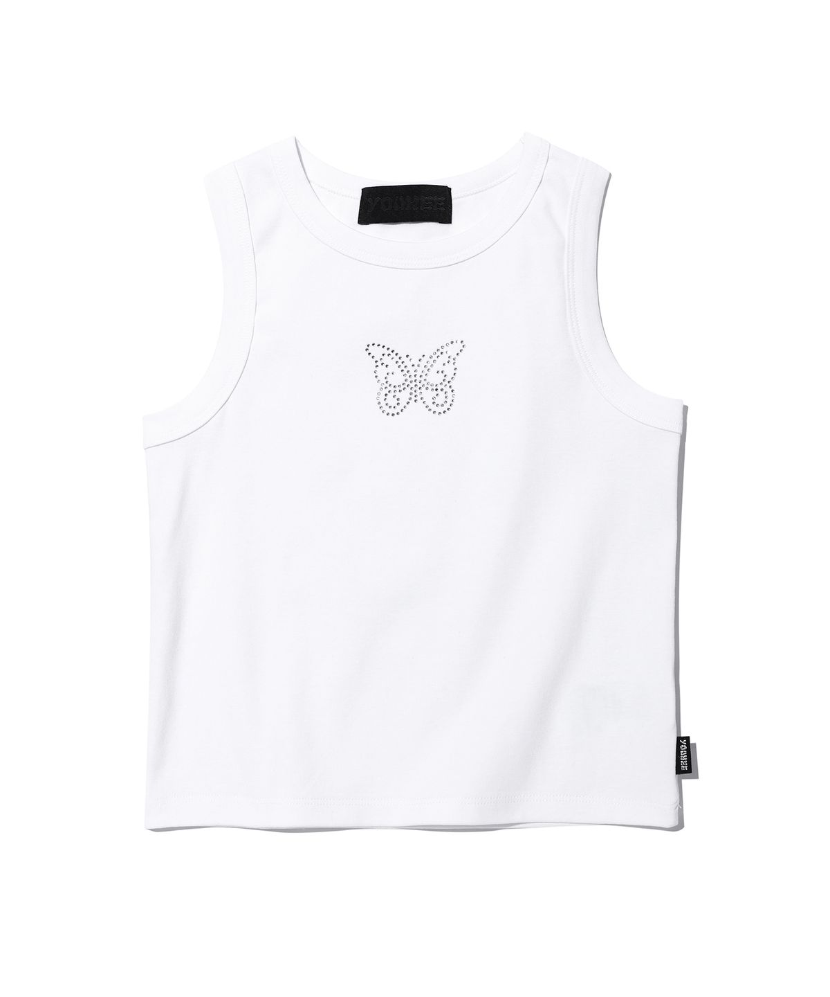 유희(YOUHEE) BUTTERFLY HOTFIX SLEEVELESS WHITE