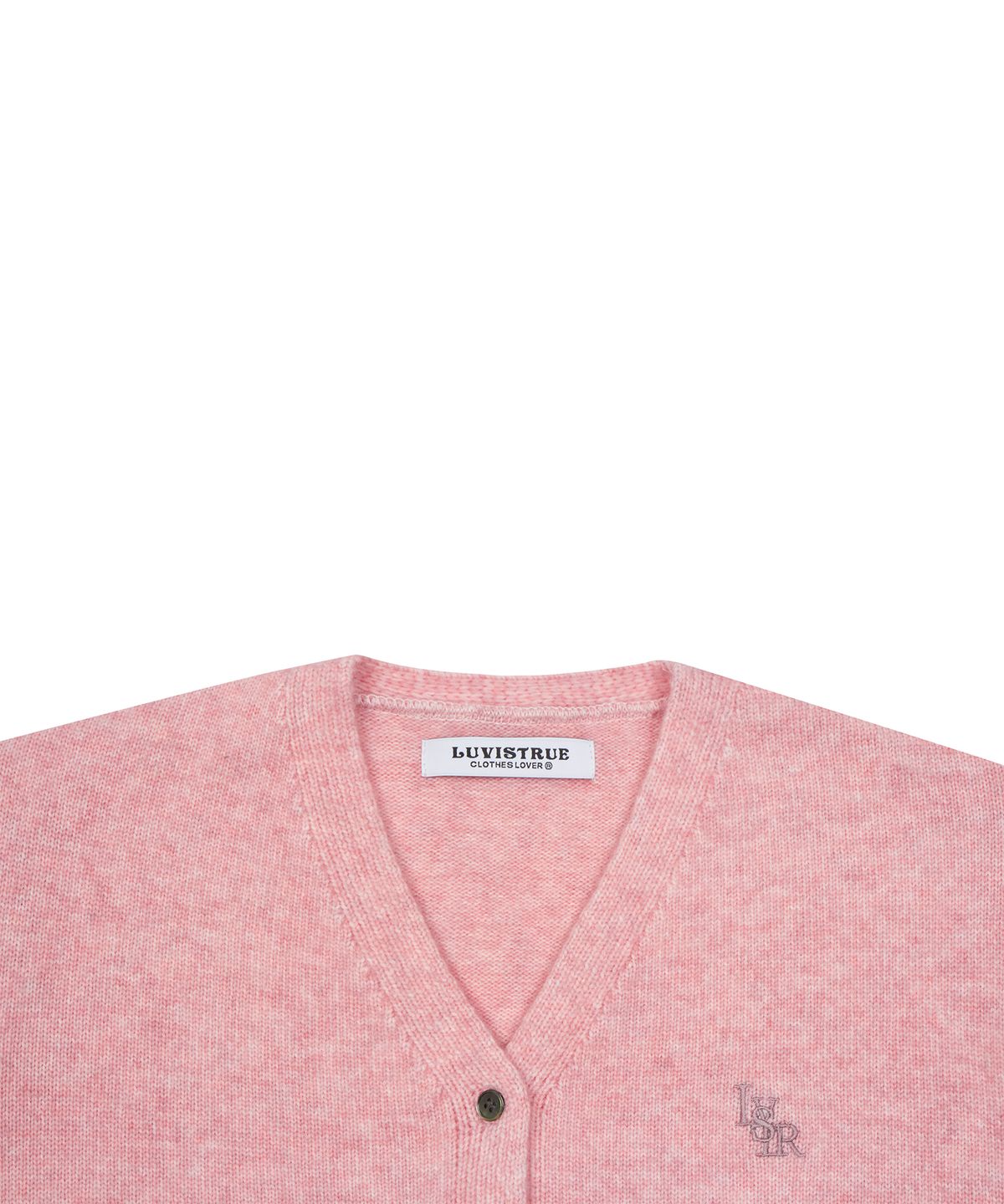 러브이즈트루(LUVISTRUE) IN CROP KNIT CARDIGAN(PINK)