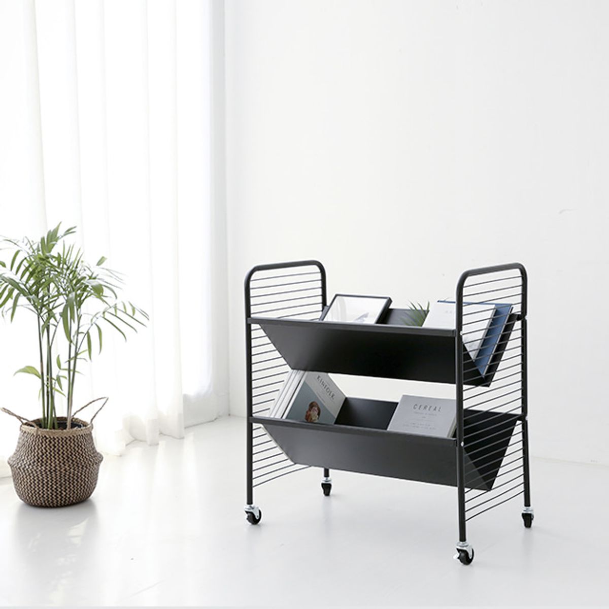 마켓비(MARKETB) RATNER 책꽂이 트롤리 2단