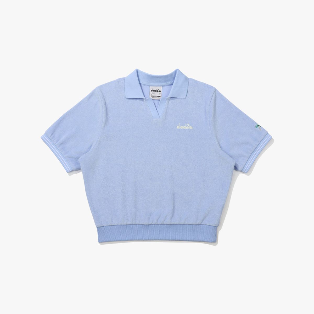 디아도라(diadora) 카리나 테리 카라 반팔 티셔츠 우먼 SKY BLUE
