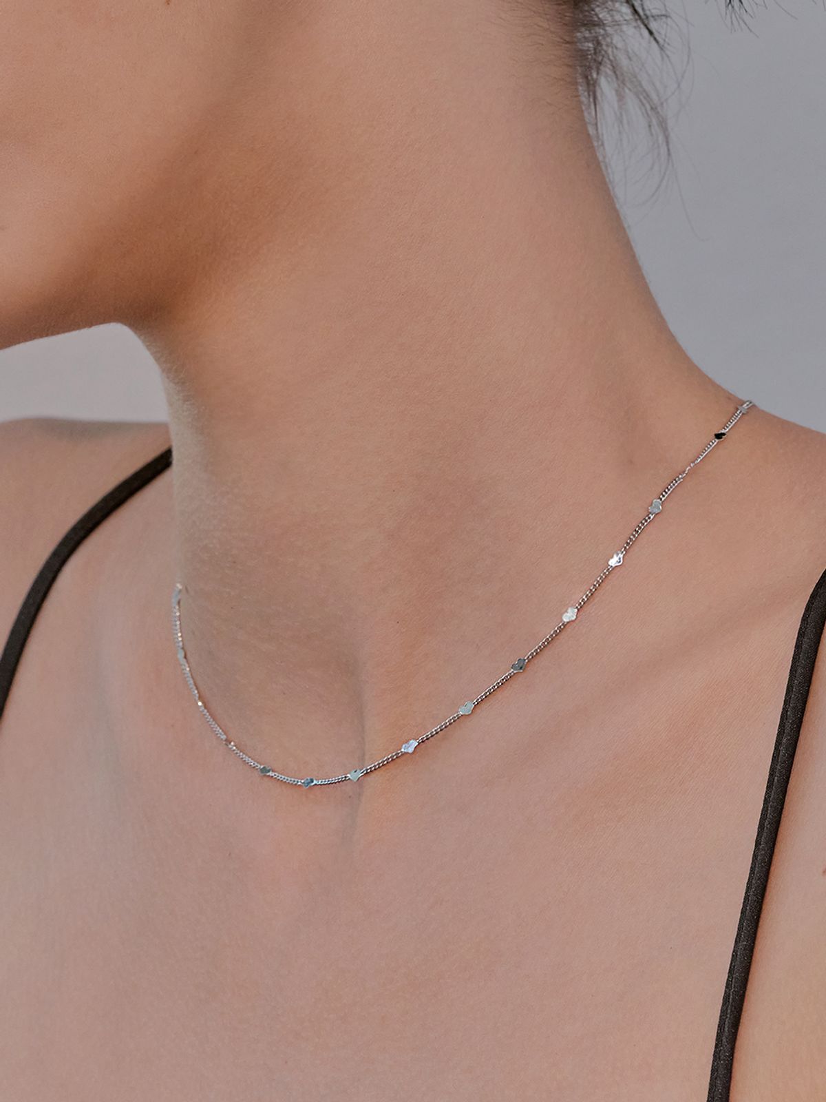 헤이(HEI) heart chain necklace