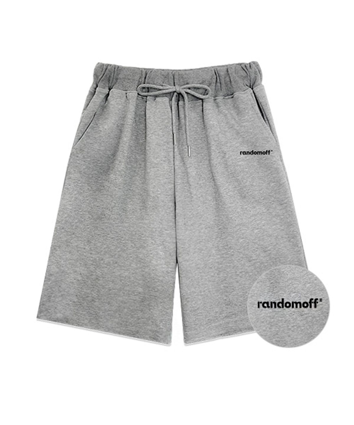 랜덤오프(RANDOMOFF) BASIC LOGO MINI 5부 반바지 [4컬러]
