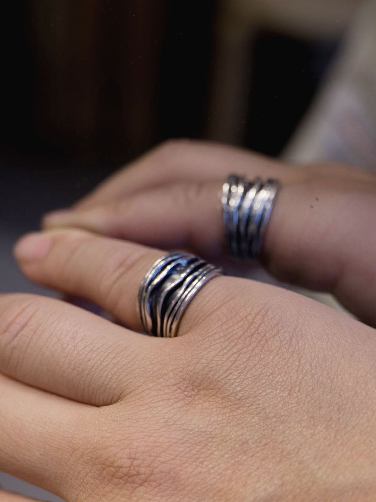 하랑(HARANG) HR 217R_Silver Layered Ring