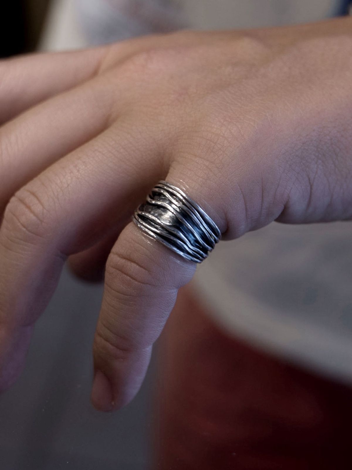 하랑(HARANG) HR 217R_Silver Layered Ring