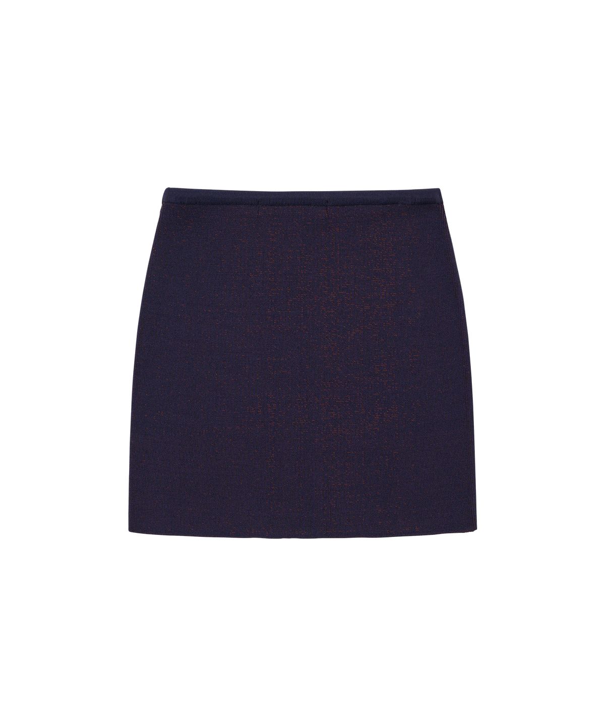 웰빙익스프레스(WELLBEING EXPRESS) Embroidered Knit Mini Skirt Navy