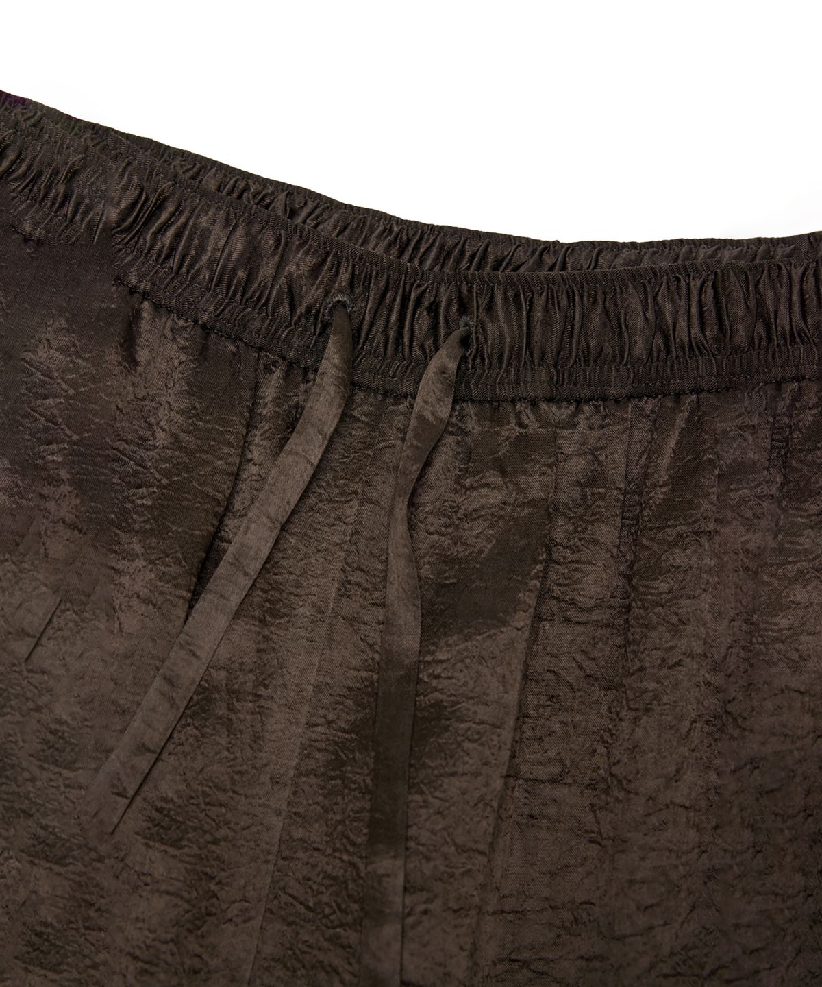 유스(YOUTH) Fluid Straight-Leg Pants - Dark Brown