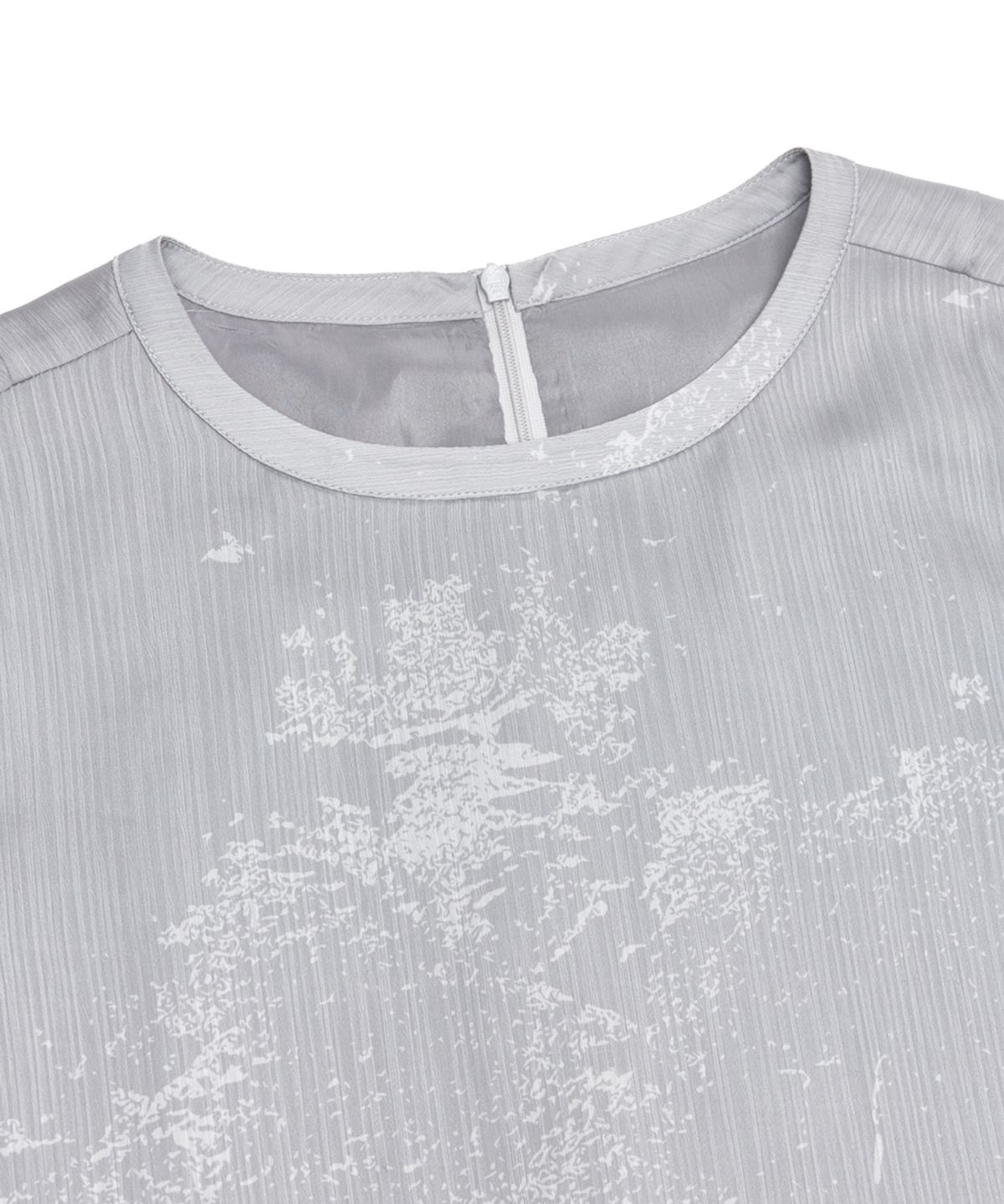 유스(YOUTH) Half Sleeve Dress - Grey Printing