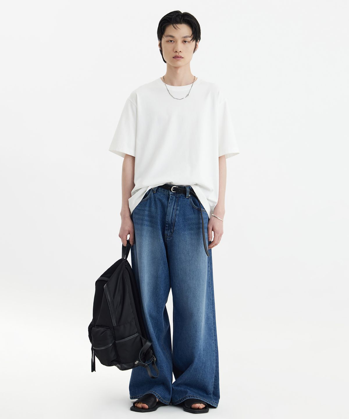 유스(YOUTH) Printing Panel T-Shirt - White