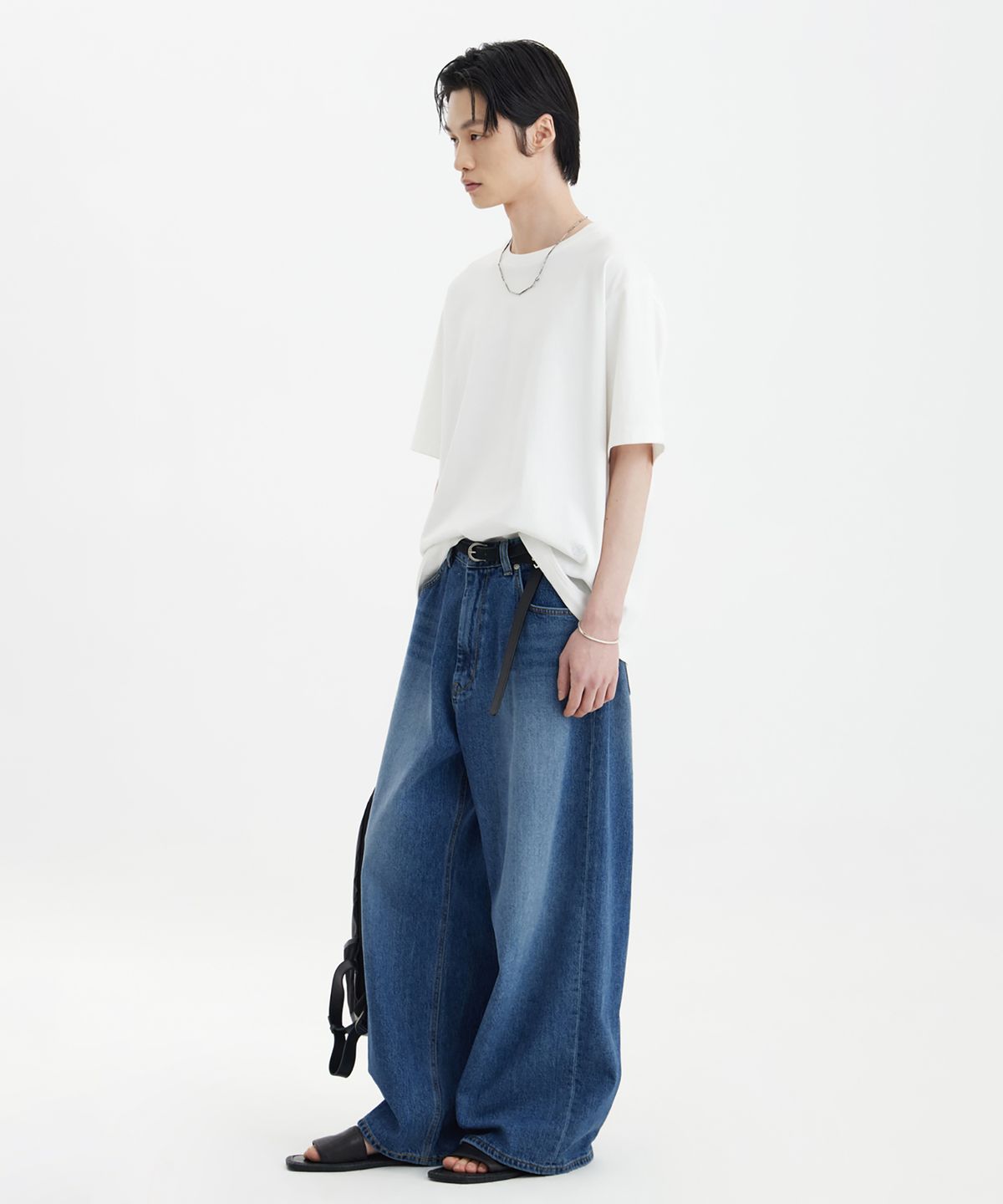 유스(YOUTH) Printing Panel T-Shirt - White