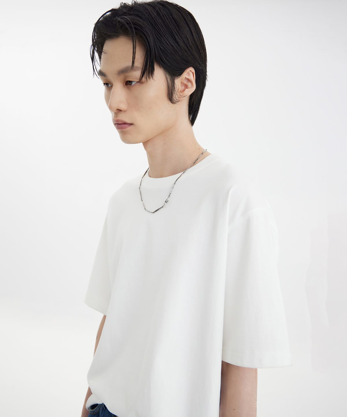 유스(YOUTH) Printing Panel T-Shirt - White