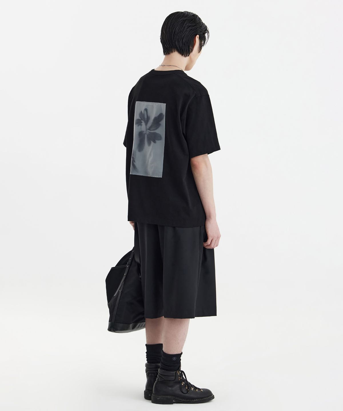 유스(YOUTH) Printing Panel T-Shirt - Black