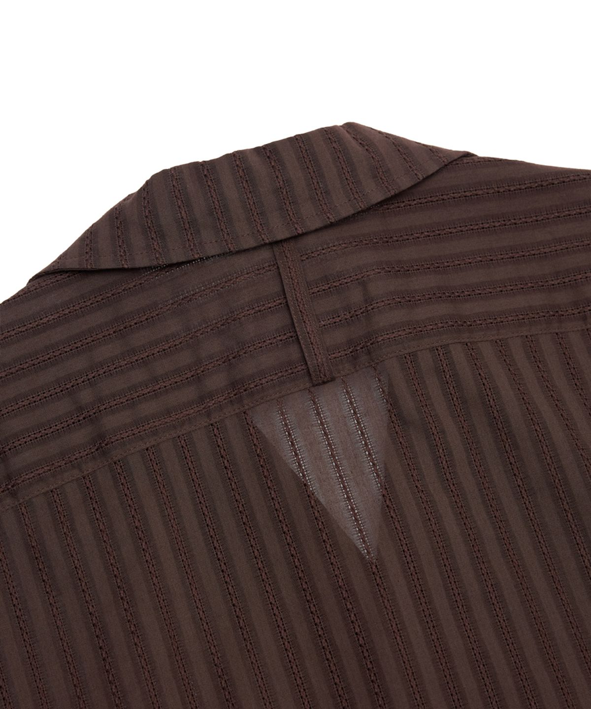 유스(YOUTH) Convertible Collar Half Shirt - Brown