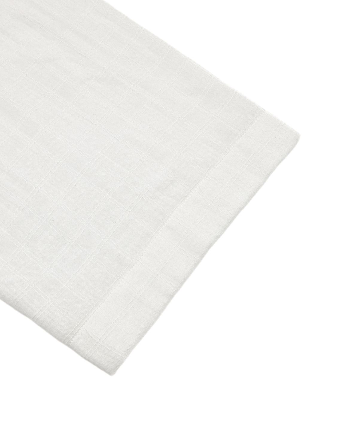 유스(YOUTH) Convertible Collar Half Shirt - White Check