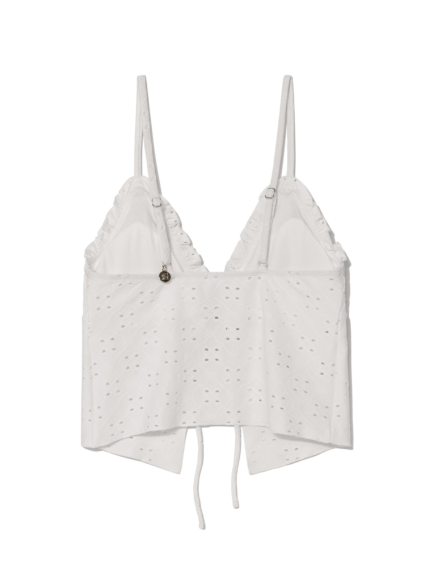 MUSINSA | GLOWNY TANKINI SWIM TOP (WHITE)