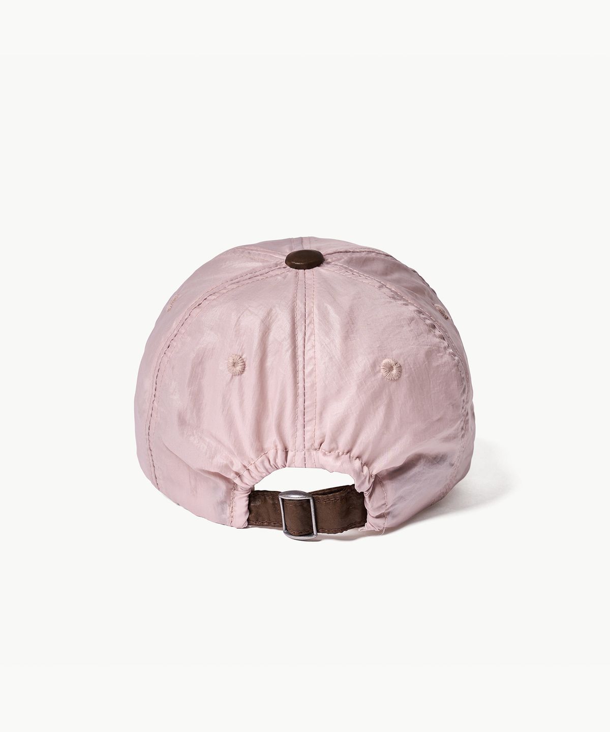 포에브(POEV) Flower Shirring Ball Cap - Pink/Brown