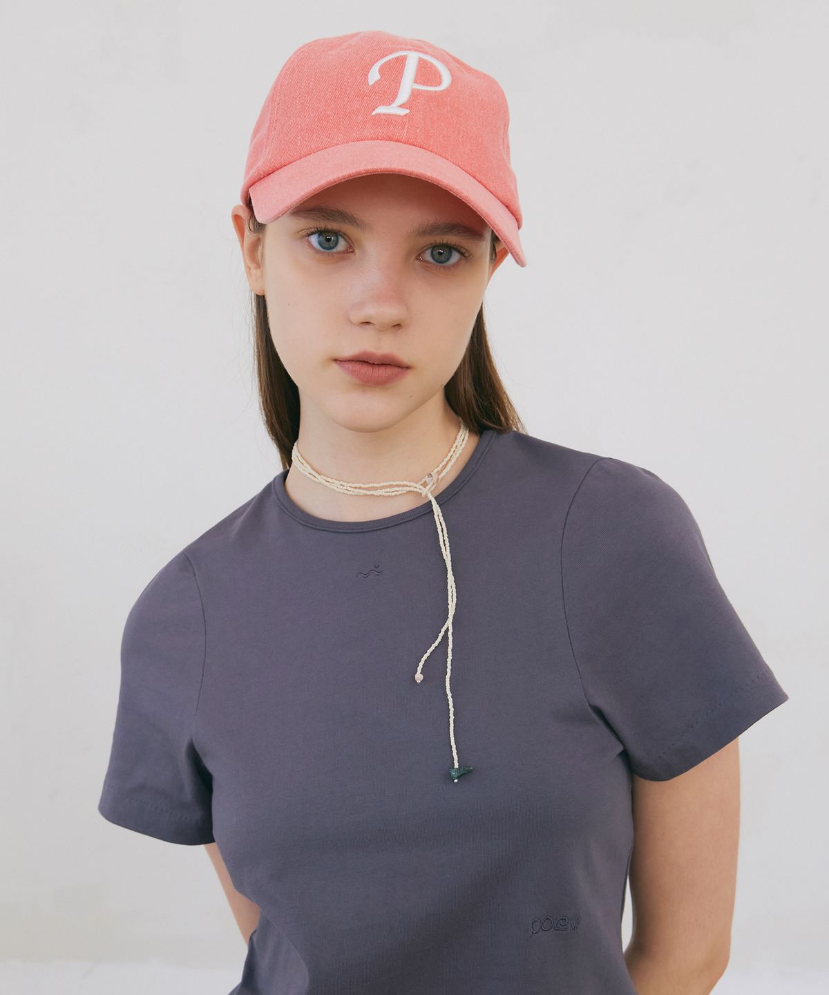 포에브(POEV) Love Poem Ball Cap - Red Orange