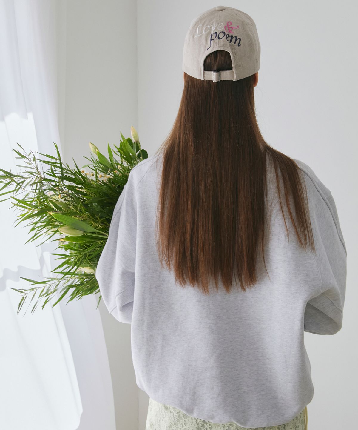 포에브(POEV) Love Poem Ball Cap - Beige