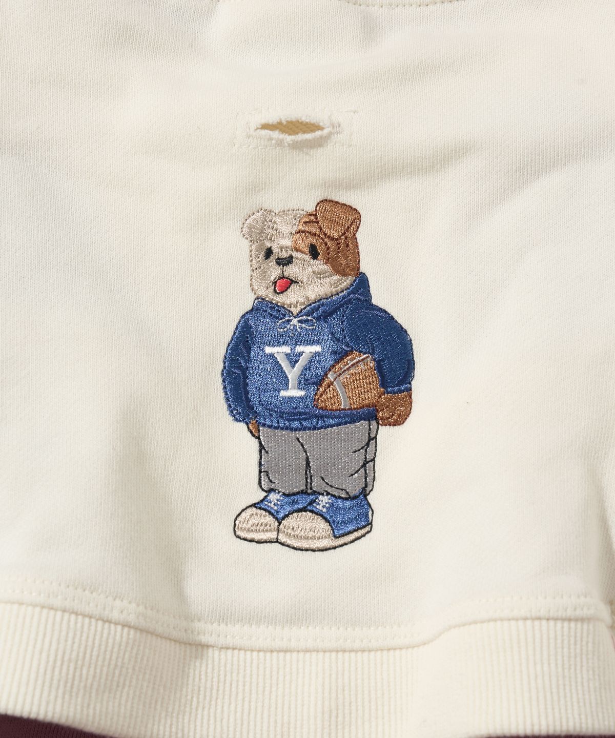 예일(YALE) 엠브로이더리 댄 올인원 도기 스웻셔츠 퍼플