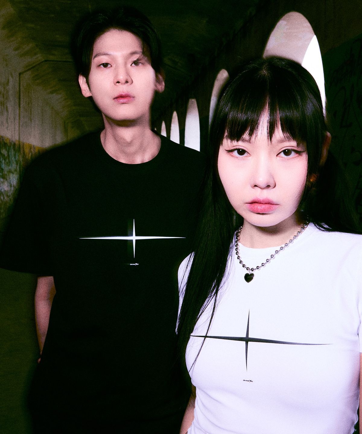엘리메노(ELIMENO) [2SET] EL 미니멀 쉐이브 반팔티 2종 세트