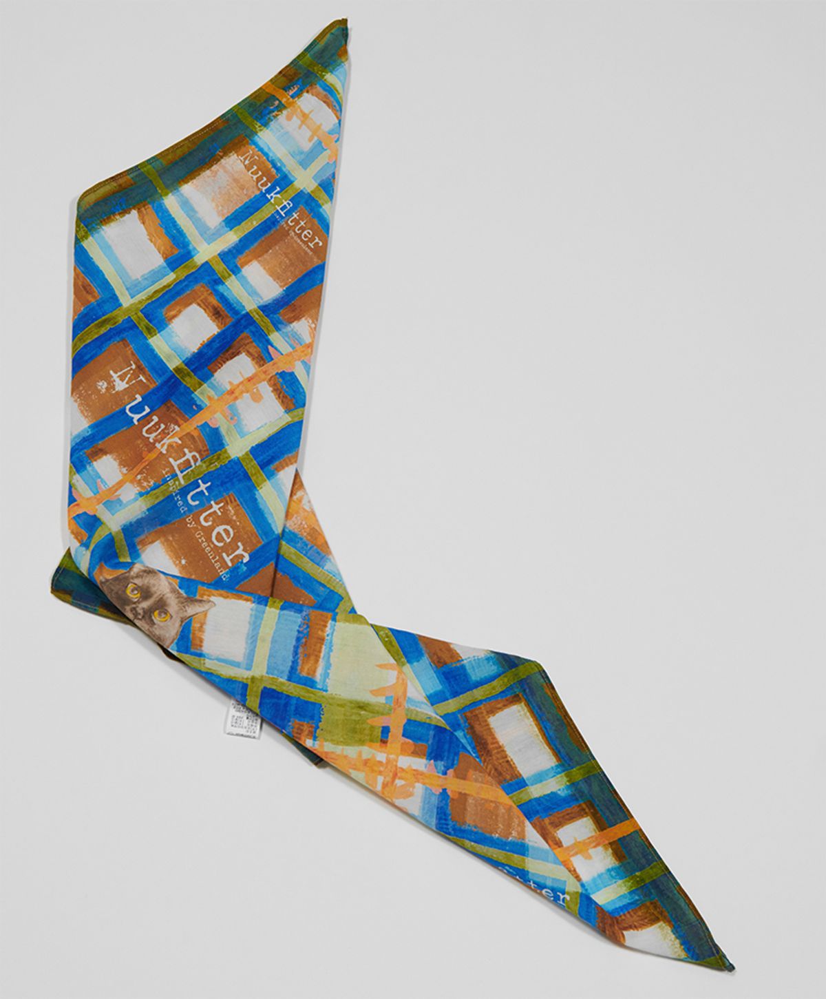 누크피터(NUUKFITTER) COTTON SILK SCARF [KHAKI]