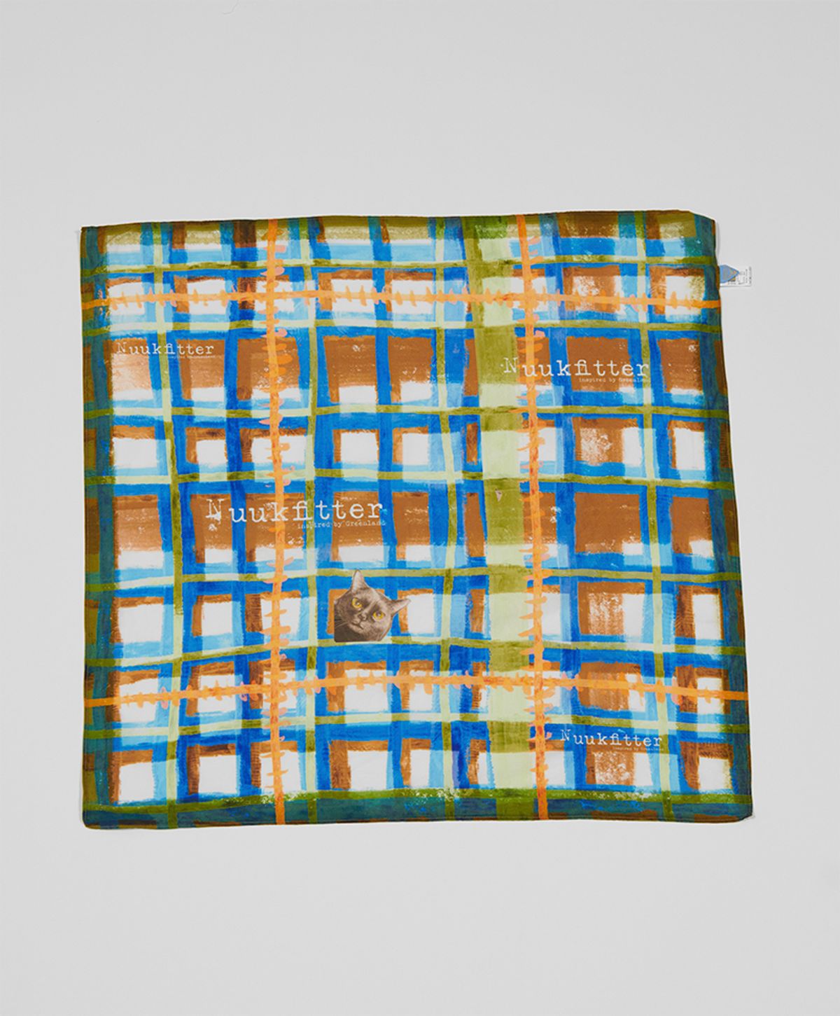 누크피터(NUUKFITTER) COTTON SILK SCARF [KHAKI]