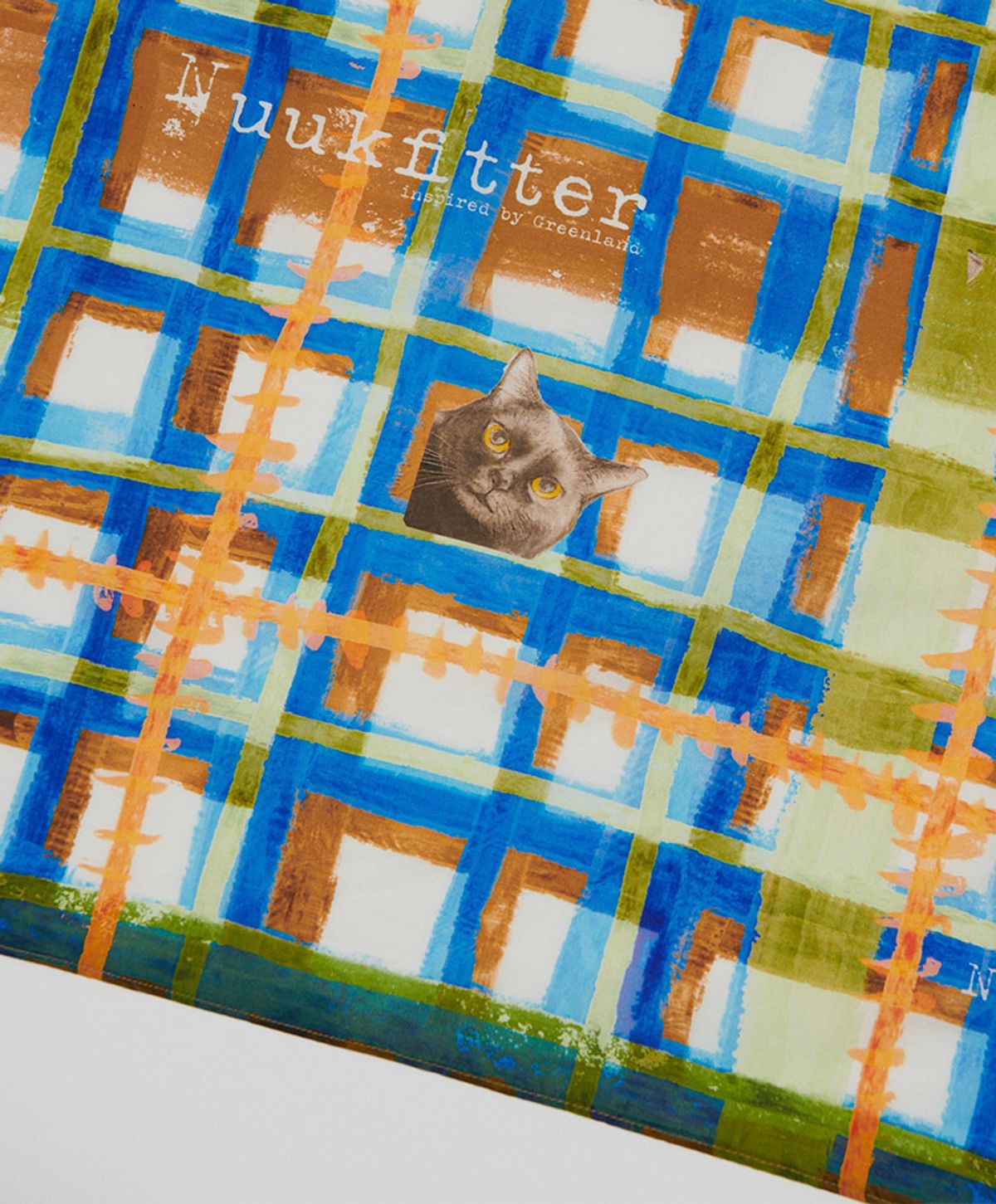 누크피터(NUUKFITTER) COTTON SILK SCARF [KHAKI]