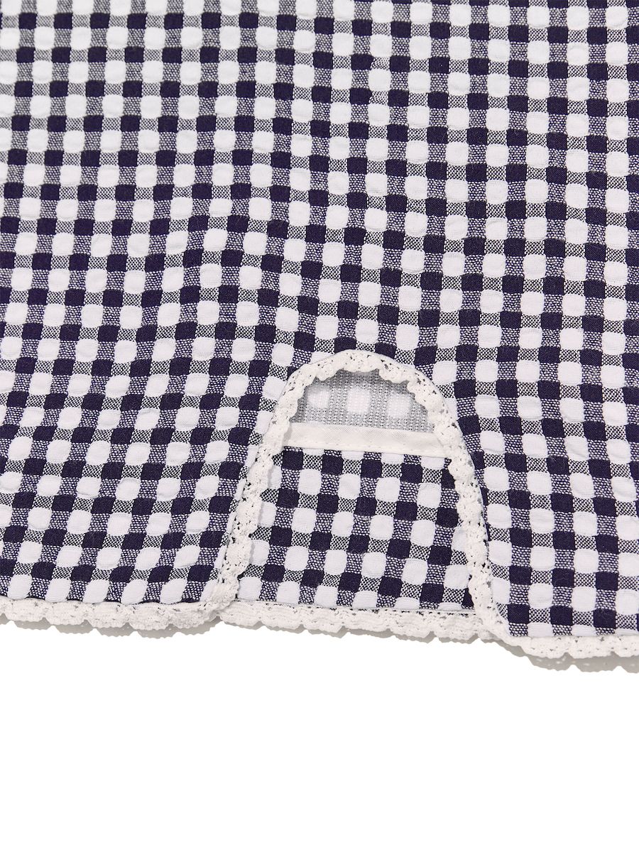 ★送料・関税込★GLOWNY★U BABY GINGHAM SKIRT★ MUSINSA | GLOWNY U BABY GINGHAM SKIRT (NAVY)