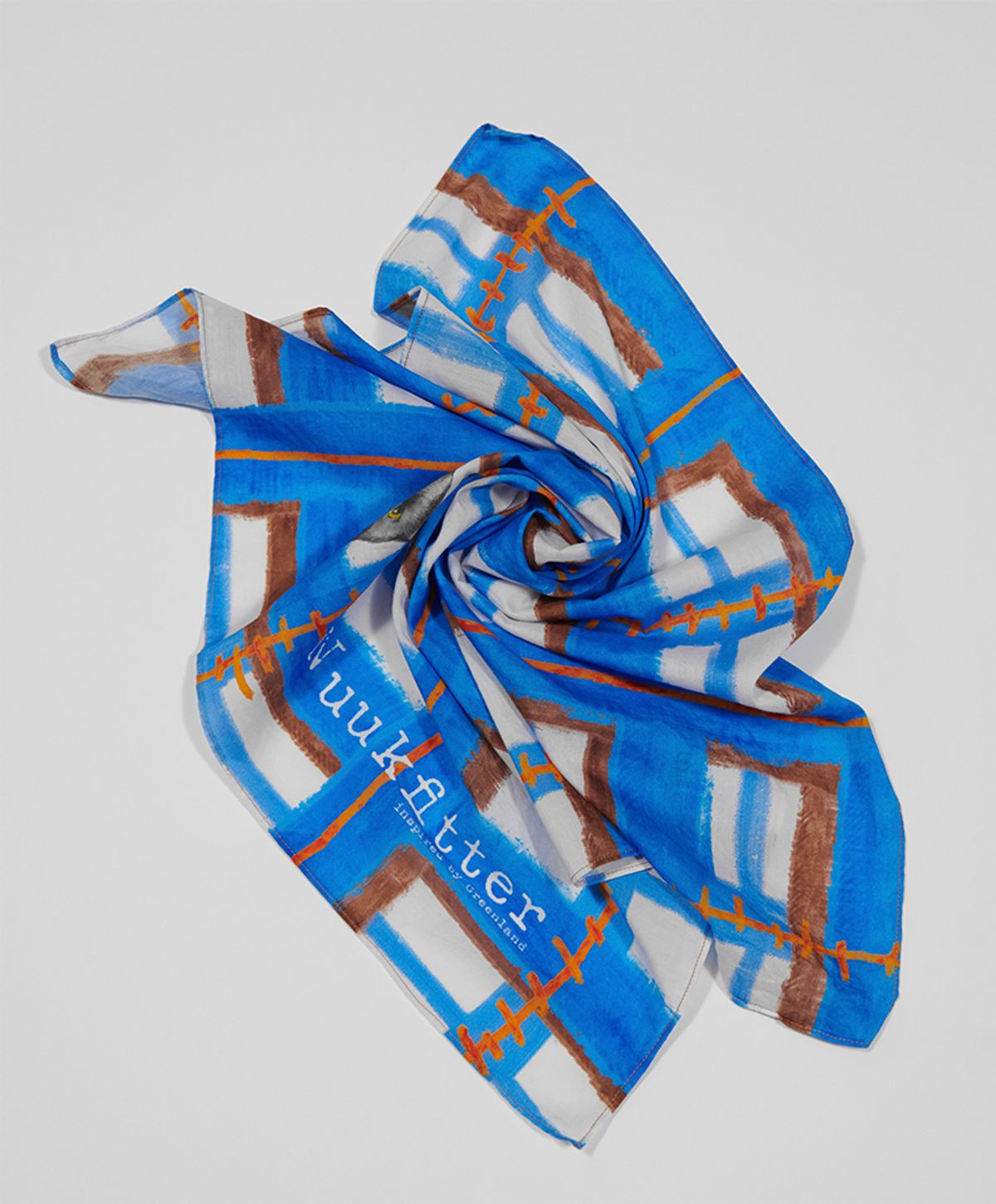 누크피터(NUUKFITTER) COTTON SILK SCARF [BLUE]