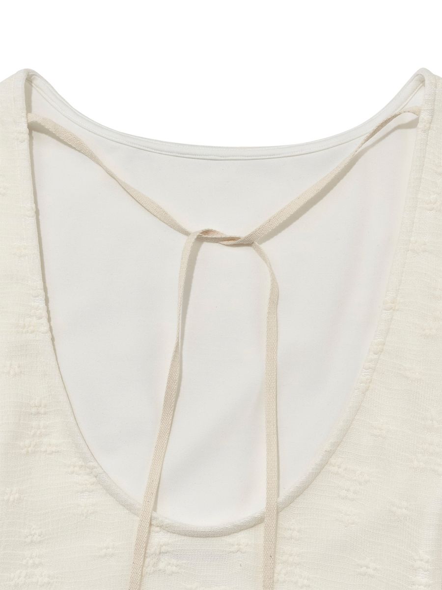 【GLOWNY】24SS TIFFANY BACKLESS DRESS (IVORY) TIFFANY BACKLESS DRESS (BLACK) - GLOWNY